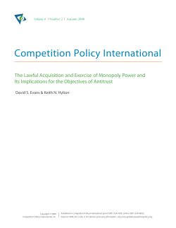 Published - Competition Policy International