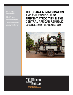 the obama administration and the struggle to prevent atrocities in the
