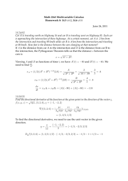 Math 2263 Multivariable Calculus Homework 8: 14.5 - Math-UMN