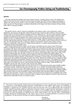 Gas Chromatography Problem Solving and Troubleshooting
