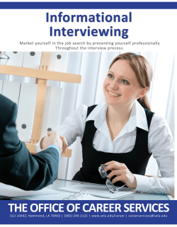 Informational Interviewing