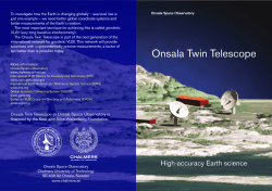 Onsala Twin Telescope