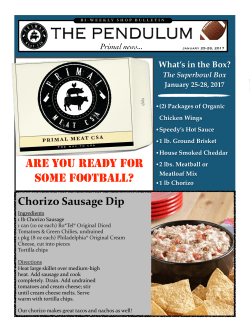 Primal News January 25-28, 2017