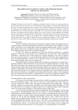 Paper - International Conference on Teaching Statistics