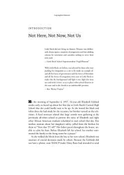 Race and Resistance at Central High School. Karen Anderson