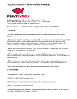 Product Specification: AquaFlex (Non-Porous)