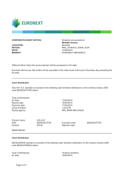 Page 6 of 7 CORPORATE EVENT NOTICE