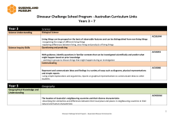 Dinosaur Challenge School Program