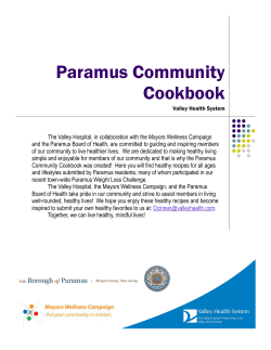 Paramus Community Cookbook