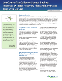 Lee County Tax Collector Speeds Backups, Improves