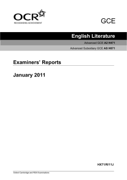 Examiners` reports - January