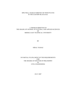 spectral characteristics of wind waves in the eastern black