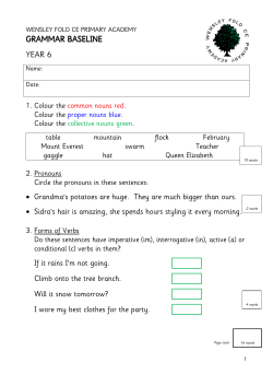 grammar baseline year 6