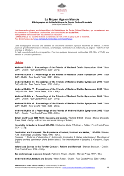 Le Moyen Age en Irlande