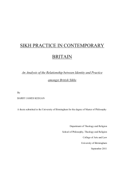 Sikh Practice in Contemporary Britain