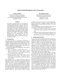 Open-World Planning for Story Generation