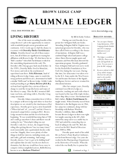 Alumnae Ledger Fall