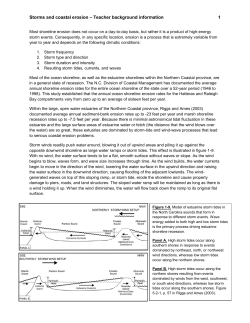 Storms and coastal erosion &ndash; Teacher background