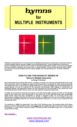 Hymns For Multiple Instruments
