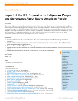 Impact of the U.S. Expansion on Indigenous People and Stereotypes