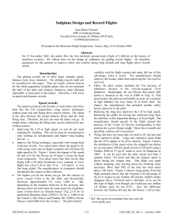 Sailplane Design and Record Flights