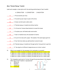 More Thermal Energy Transfer