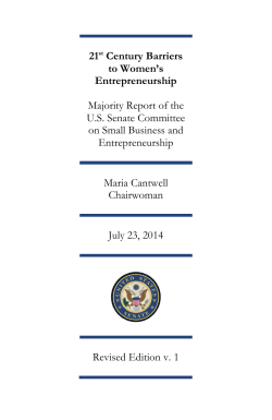 21st Century Barriers to Women`s Entrepreneurship