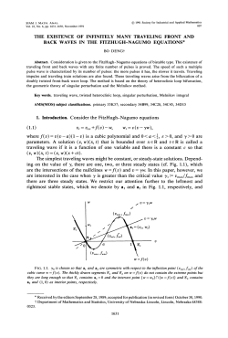 (1.1) vt v,, +f(v)- w, w, e(v- yw), where f(v)=v(v-a)(1