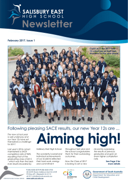 February 2017 - Salisbury East High School