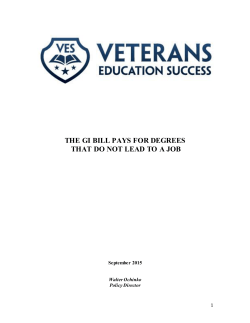 the gi bill pays for degrees that do not lead to a job