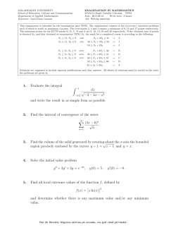 1. Evaluate the integral &int; &minus;1 dx / -3 - 4x
