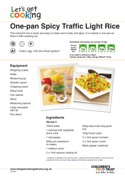 One-pan Spicy Traffic Light Rice