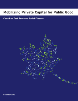 Mobilizing Private Capital for Public Good