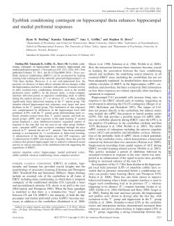 Eyeblink conditioning contingent on hippocampal theta enhances