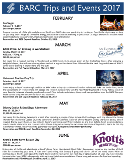 BARC Trips and Events 2017
