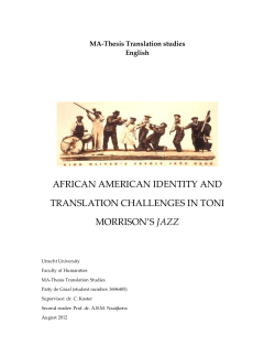 african american identity and translation challenges in toni