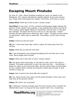 Escaping Mount Pinatubo