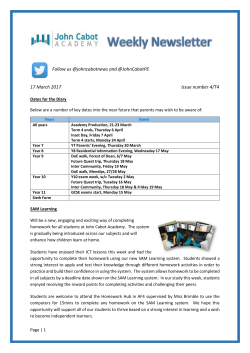 Newsletter 4 - John Cabot Academy
