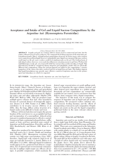 Acceptance and Intake of Gel and Liquid Sucrose Compositions by