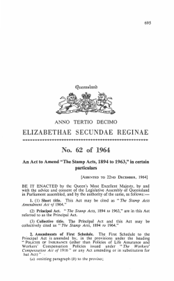 Stamp Acts Amendment Act of 1964