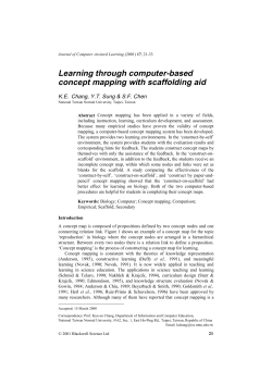Learning through computer-based concept mapping with scaffolding