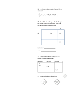 31. Put these numbers in order from LEAST to GREATEST: 32