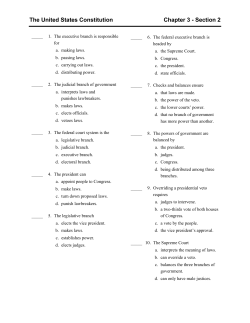 The United States Constitution Chapter 3