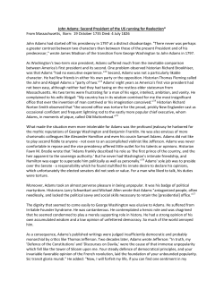 John Adams - Thomas Jefferson Personality Character and Public Life