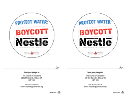 Nestle Boycott Declaration