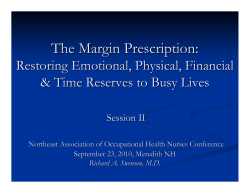 The Margin Prescription: Restoring Emotional, Physical