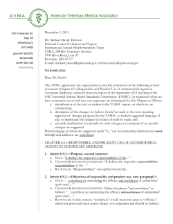 OIE Comments&ndash;(Terrestrial Animal Health)