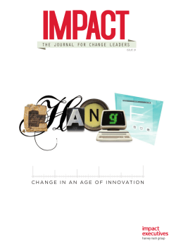 change in an age of innovation