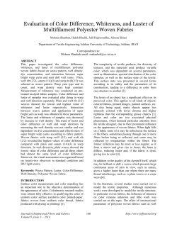 Evaluation of Color Difference, Whiteness, and Luster