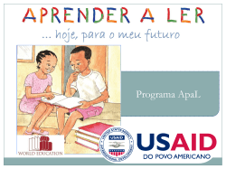 Mozambique Aprender a Ler Project results